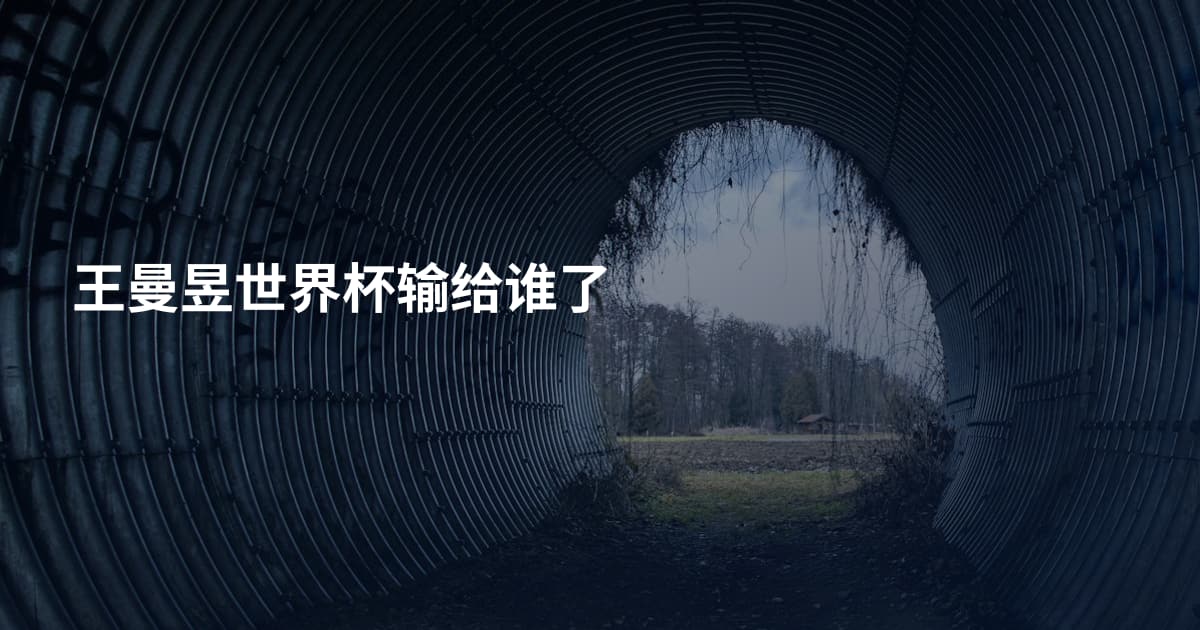 王曼昱世界杯输给谁了