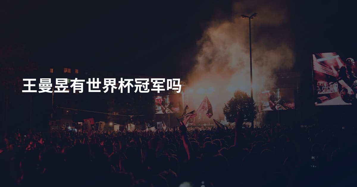 王曼昱有世界杯冠军吗