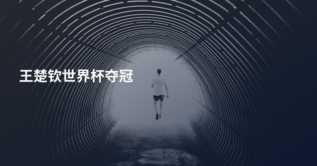 王楚钦世界杯夺冠