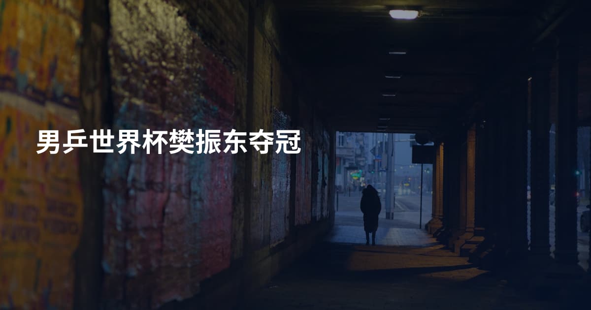 男乒世界杯樊振东夺冠
