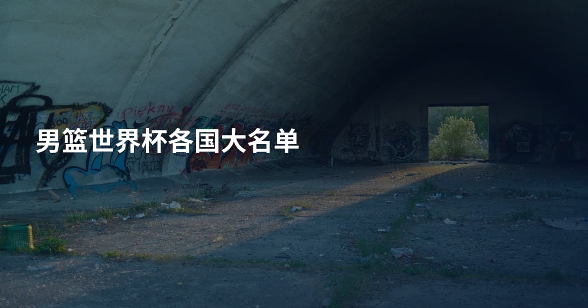 男篮世界杯各国大名单