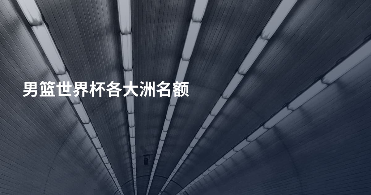 男篮世界杯各大洲名额