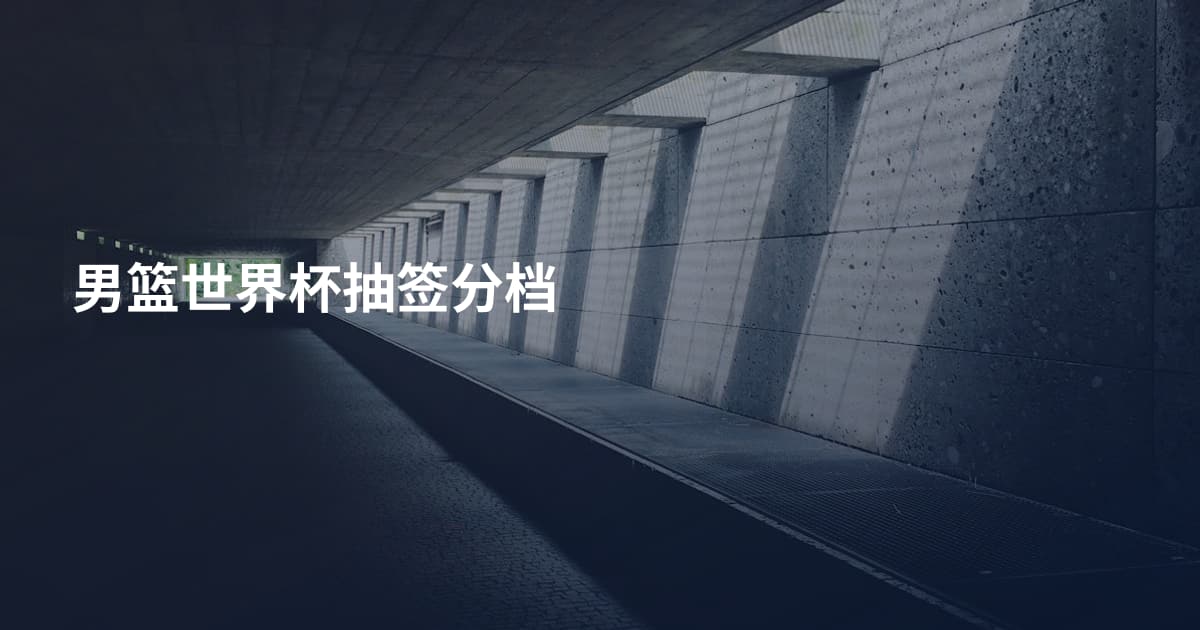男篮世界杯抽签分档