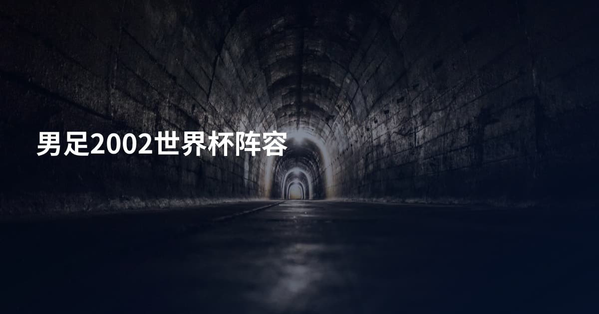 男足2002世界杯阵容
