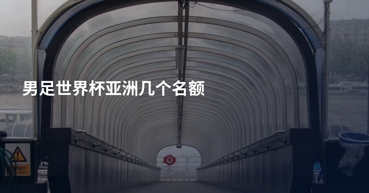男足世界杯亚洲几个名额