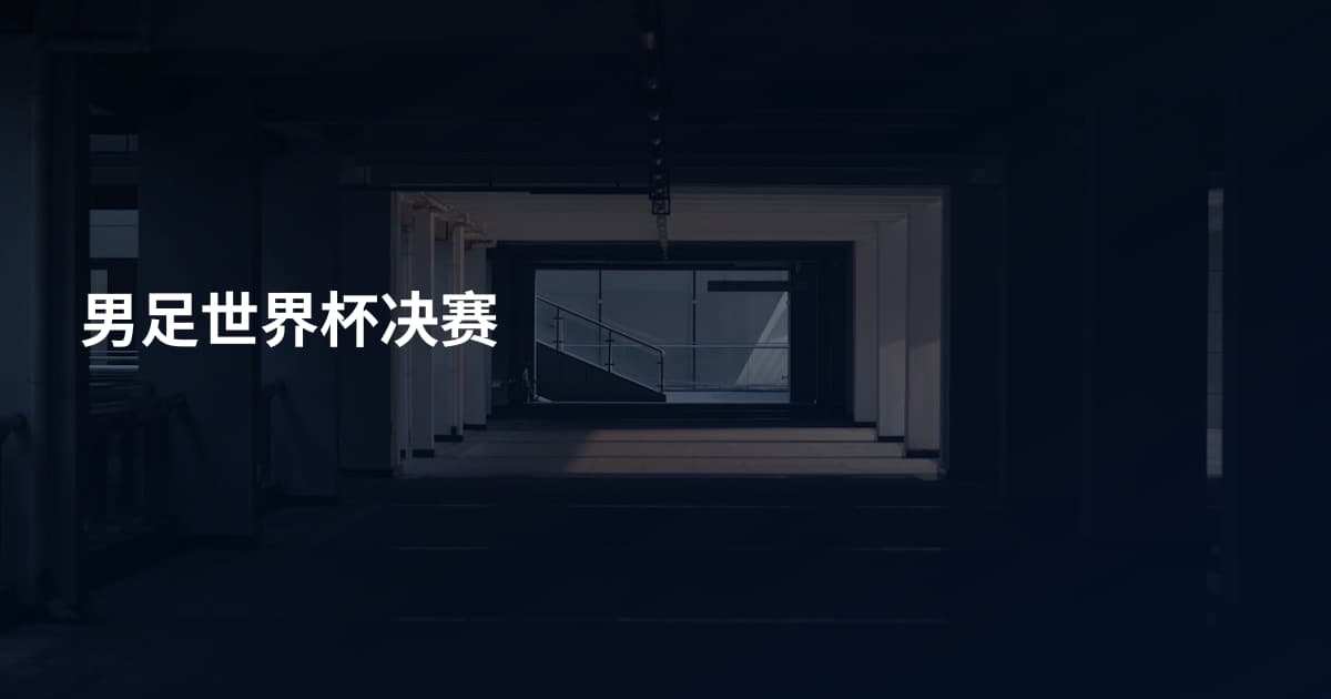 男足世界杯决赛