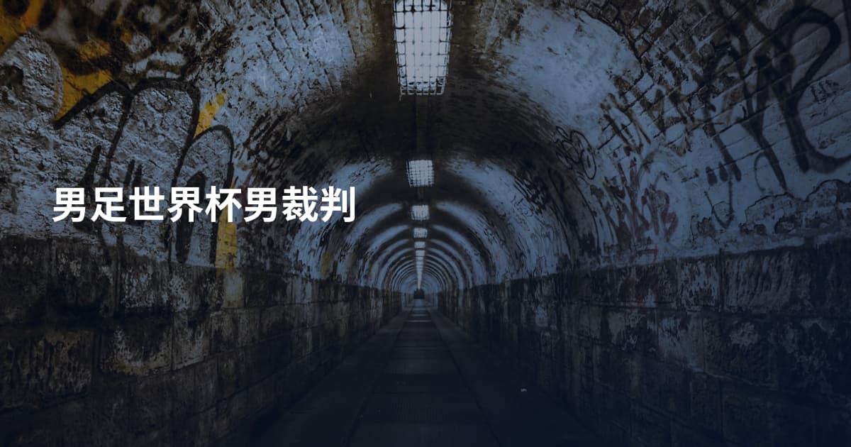 男足世界杯男裁判