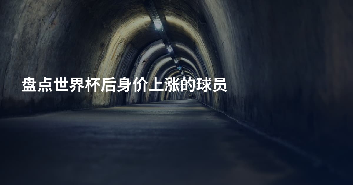 盘点世界杯后身价上涨的球员