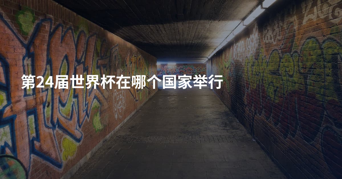 第24届世界杯在哪个国家举行