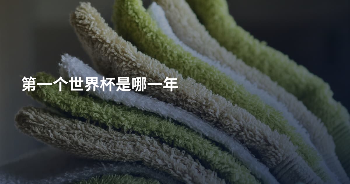 第一个世界杯是哪一年
