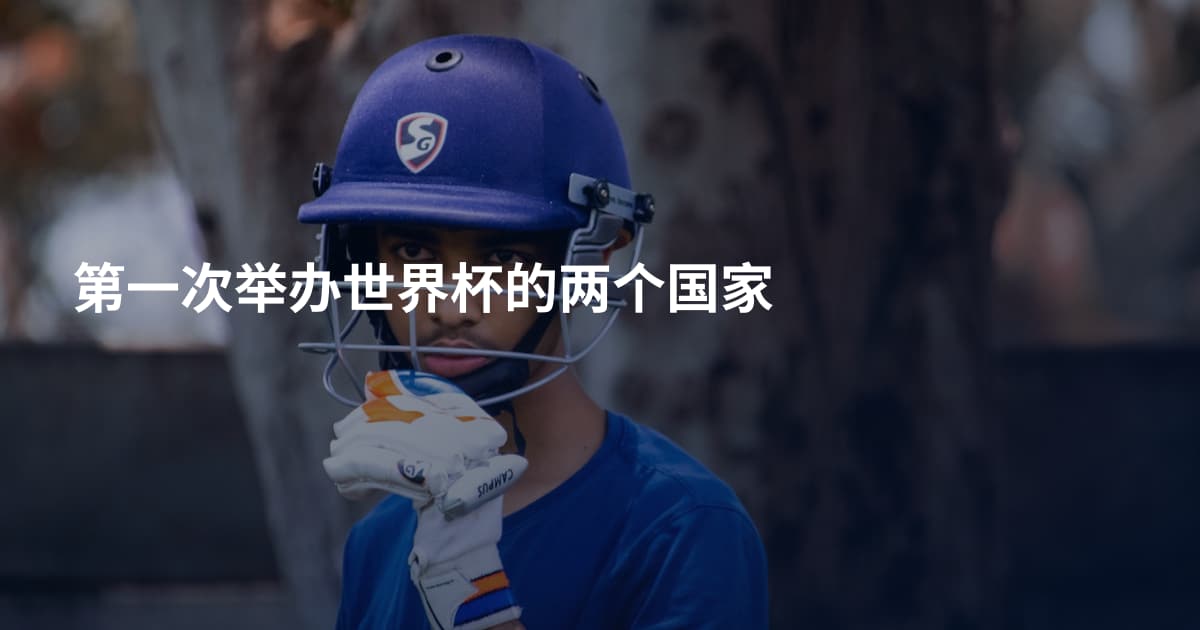 第一次举办世界杯的两个国家