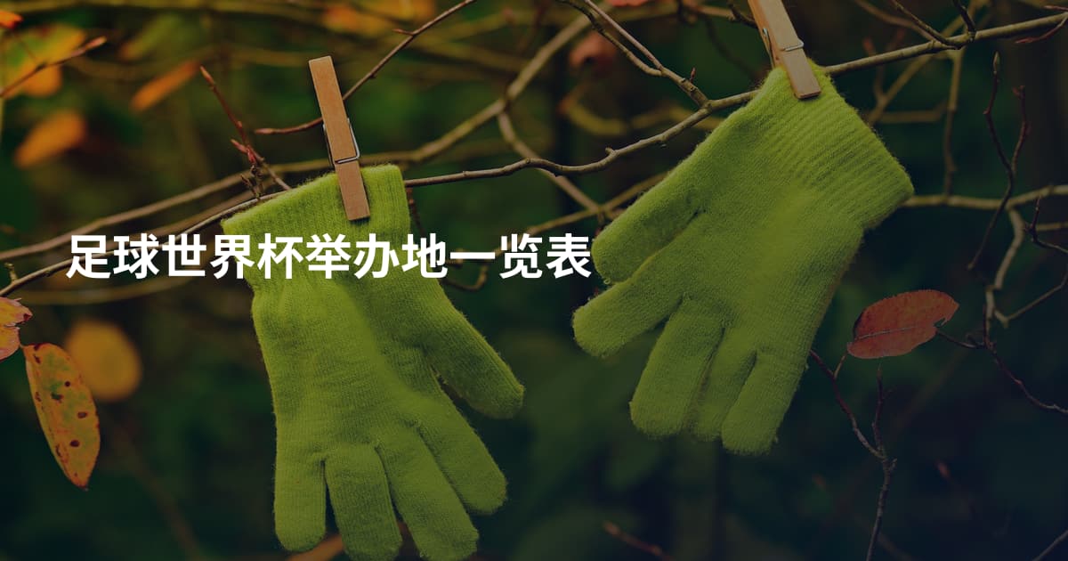 足球世界杯举办地一览表