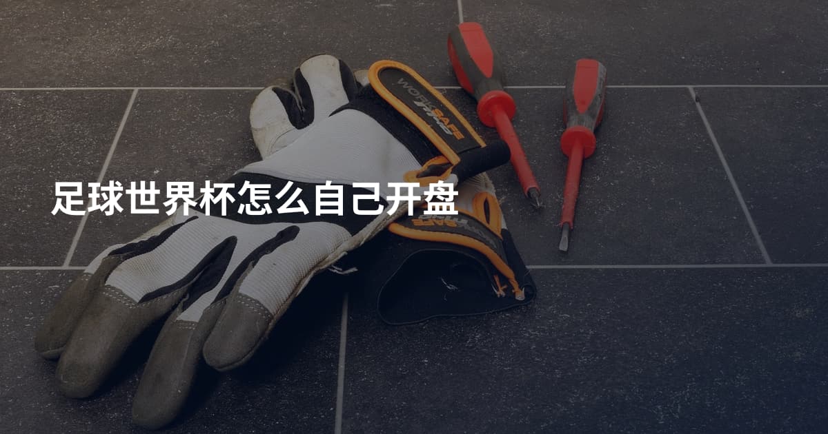 足球世界杯怎么自己开盘