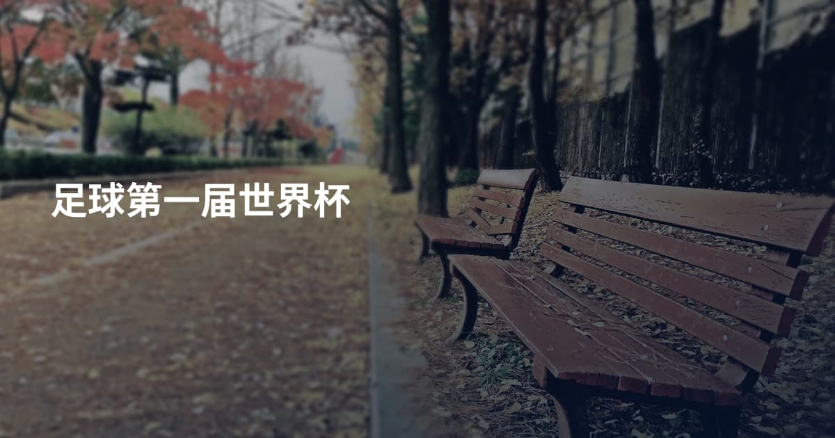 足球第一届世界杯