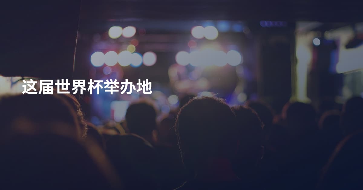 这届世界杯举办地