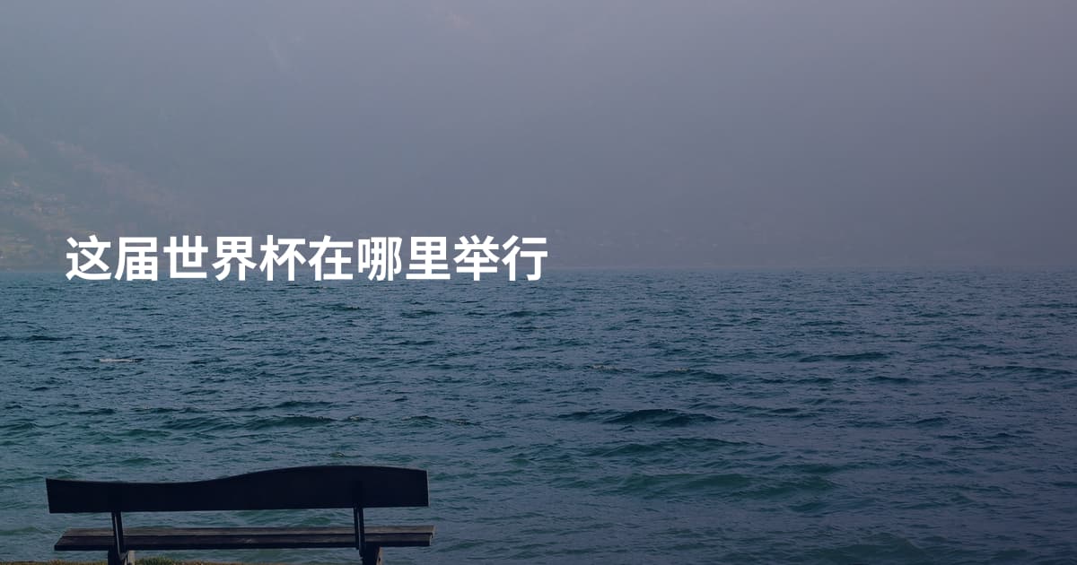 这届世界杯在哪里举行