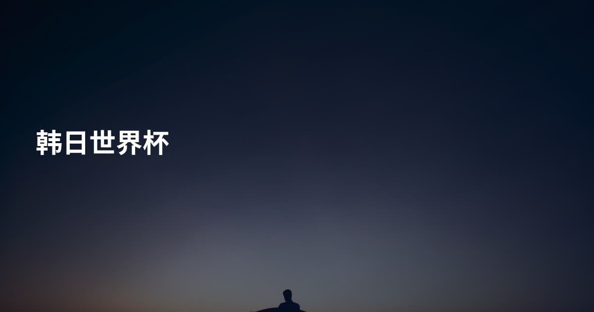 韩日世界杯