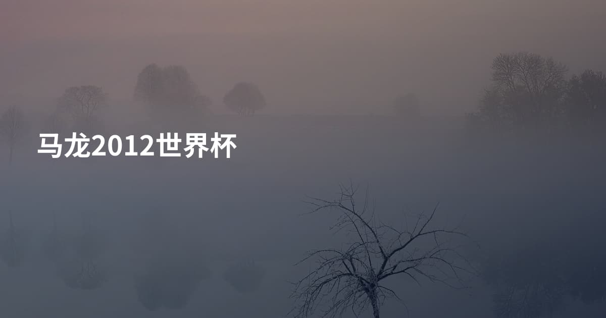 马龙2012世界杯