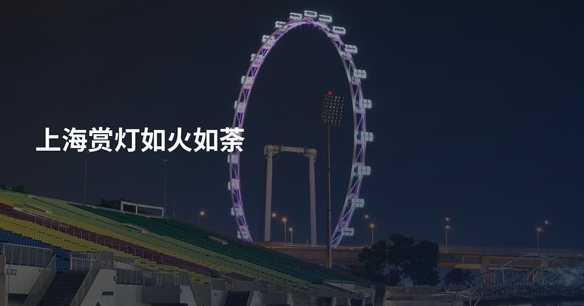 上海赏灯如火如荼