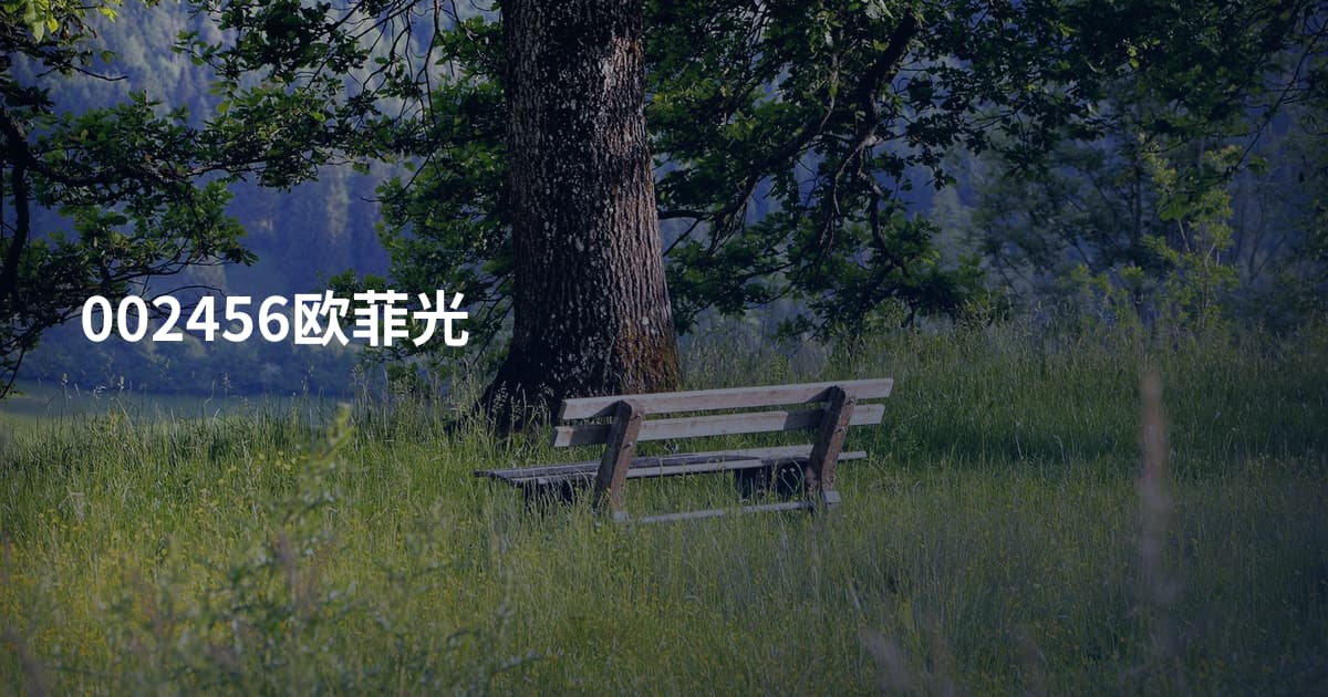 002456欧菲光