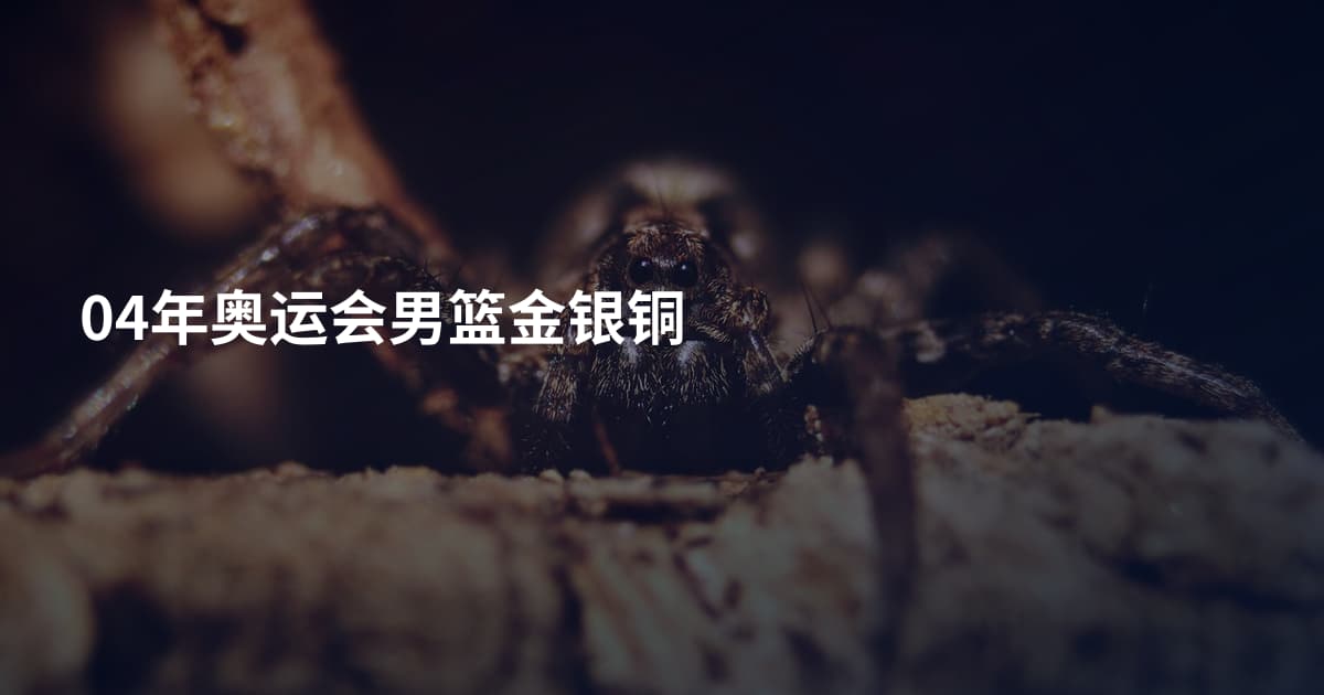 04年奥运会男篮金银铜