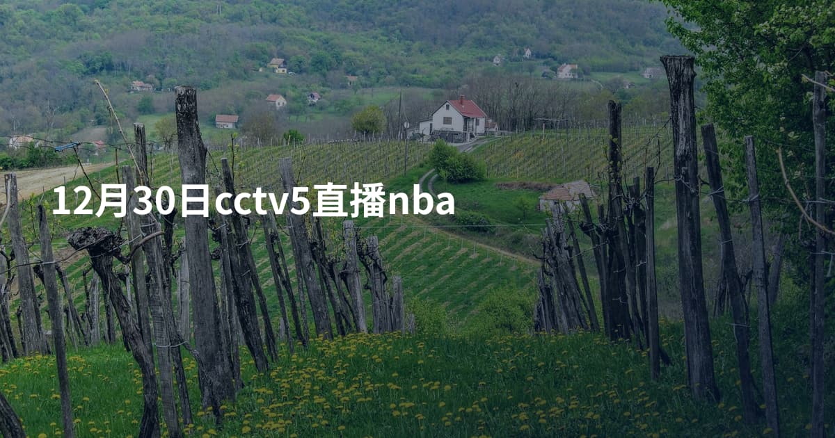 12月30日cctv5直播nba