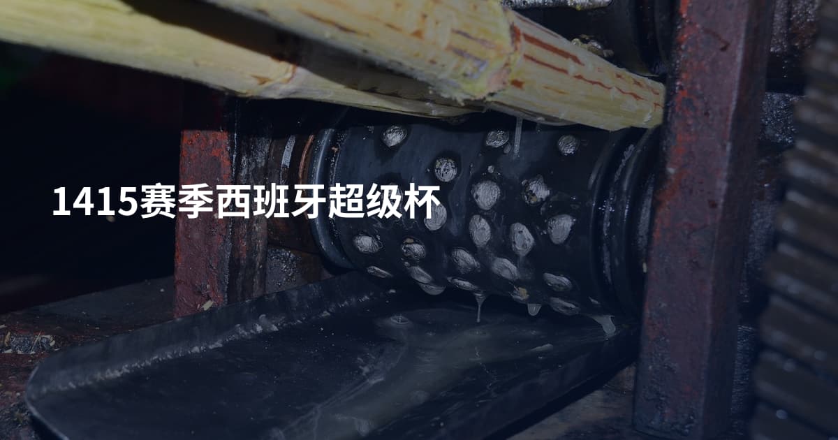1415赛季西班牙超级杯