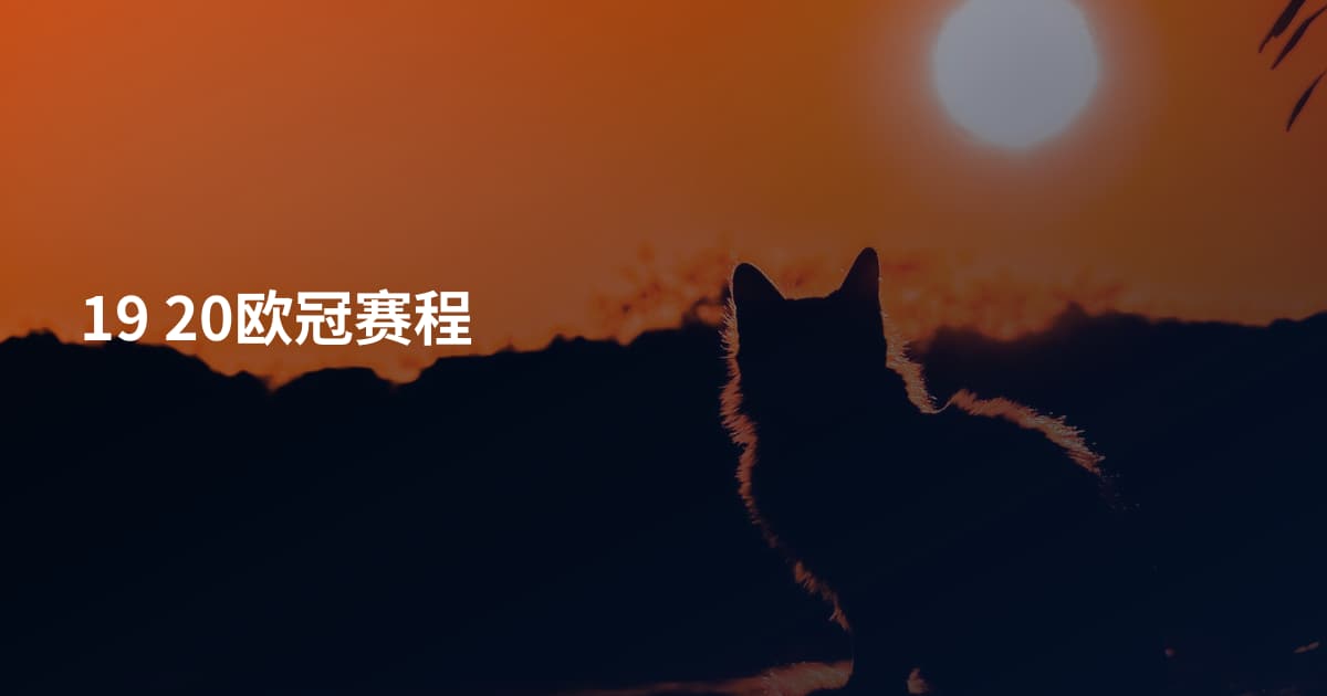 19 20欧冠赛程