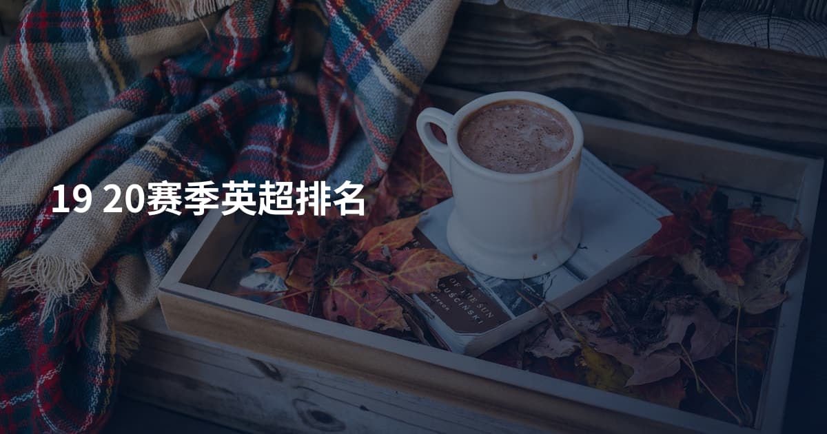 19 20赛季英超排名