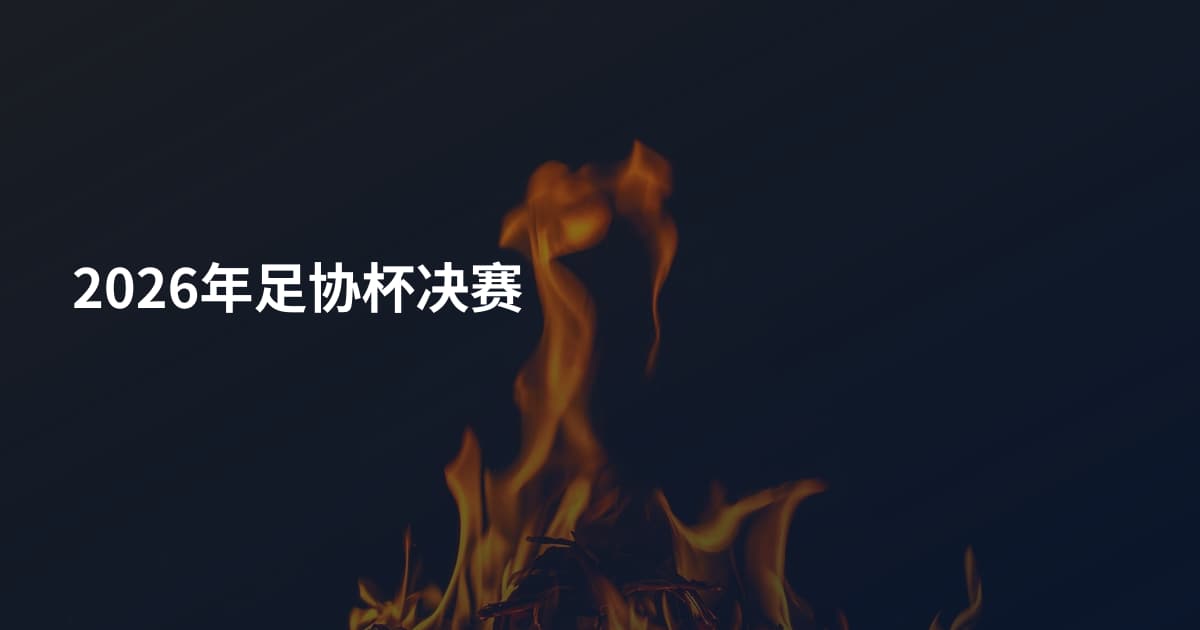 2026年足协杯决赛