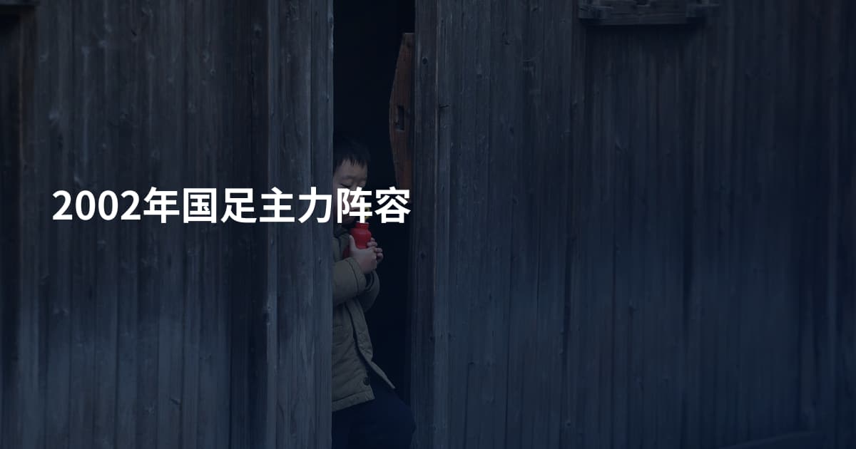 2002年国足主力阵容