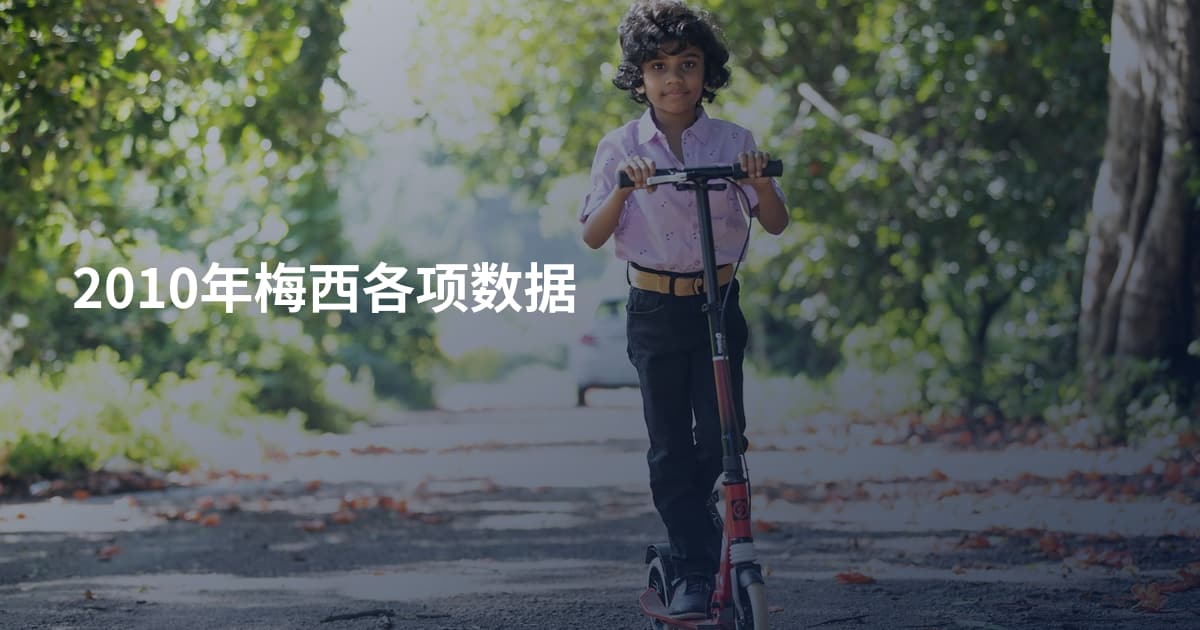 2010年梅西各项数据