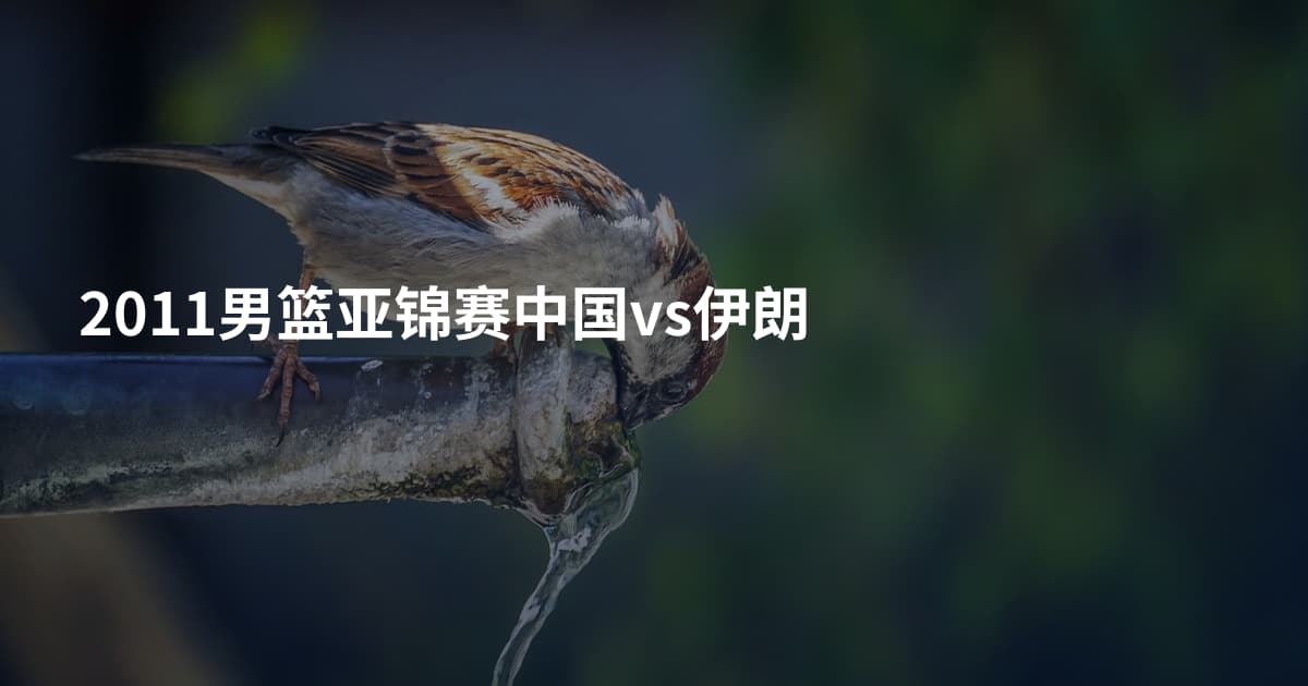 2011男篮亚锦赛中国vs伊朗