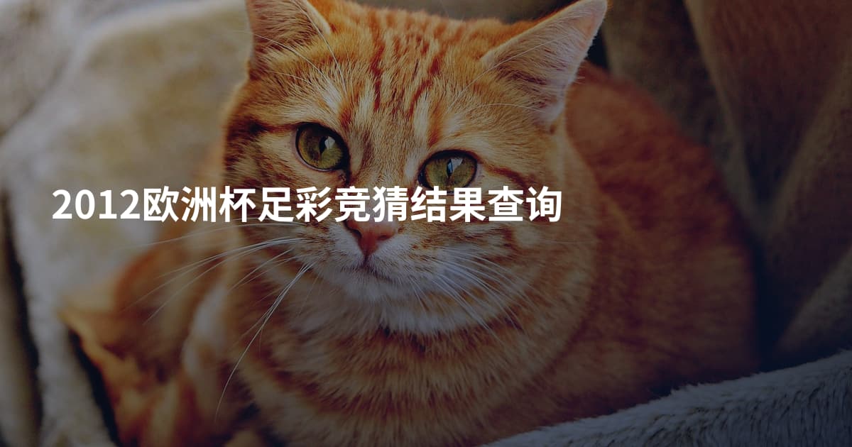 2012欧洲杯足彩竞猜结果查询