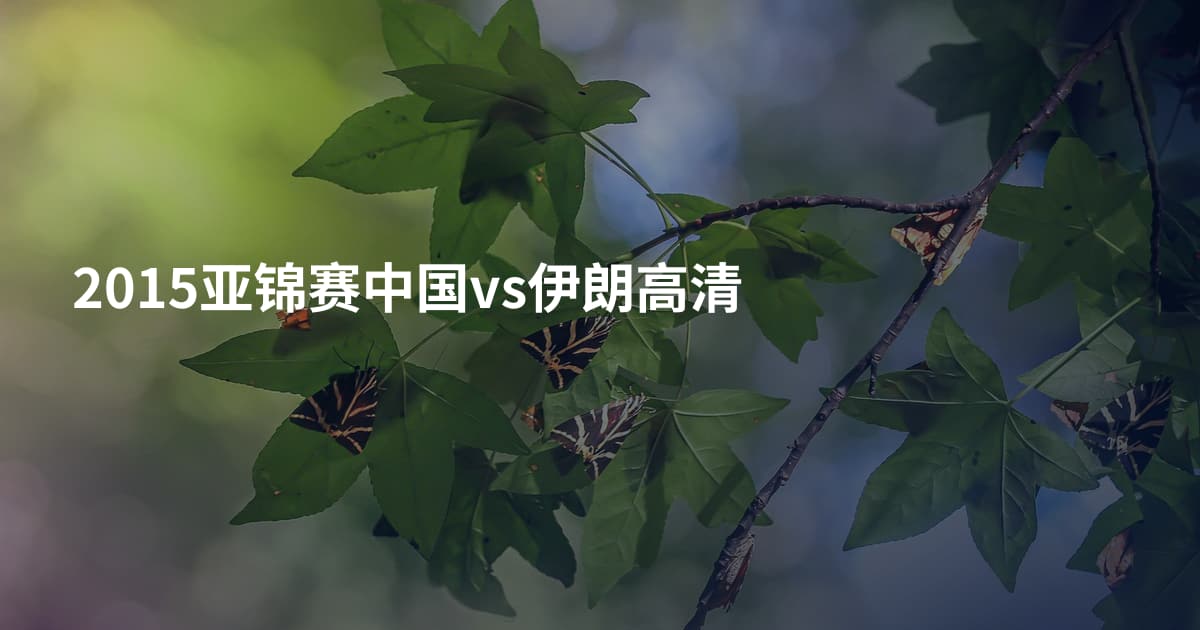 2015亚锦赛中国vs伊朗高清