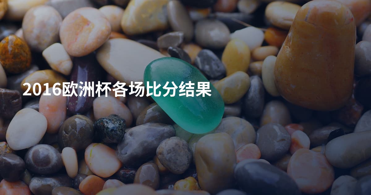 2016欧洲杯各场比分结果