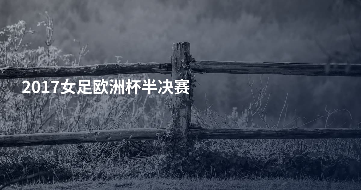 2017女足欧洲杯半决赛