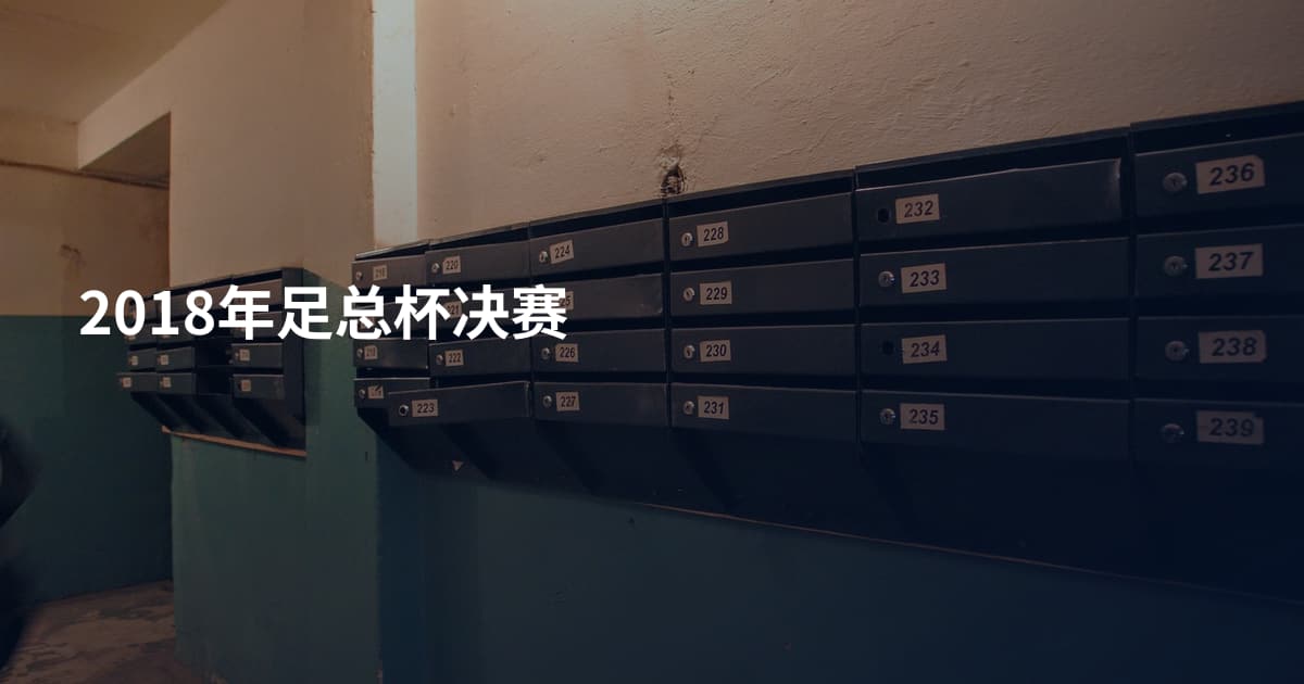 2018年足总杯决赛
