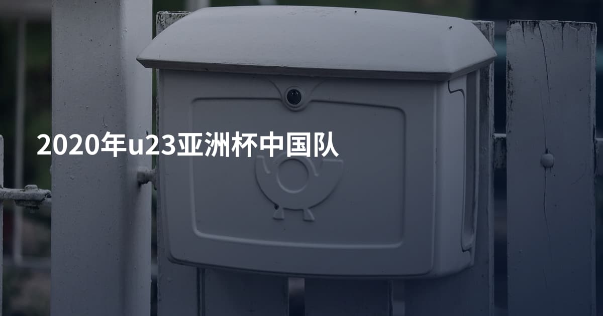 2020年u23亚洲杯中国队