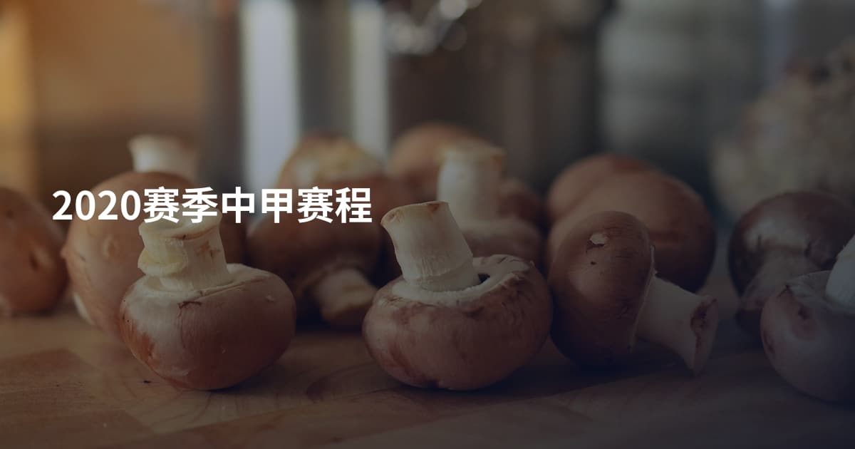 2020赛季中甲赛程