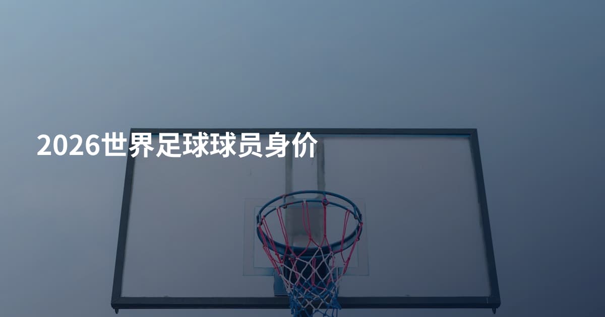2026世界足球球员身价