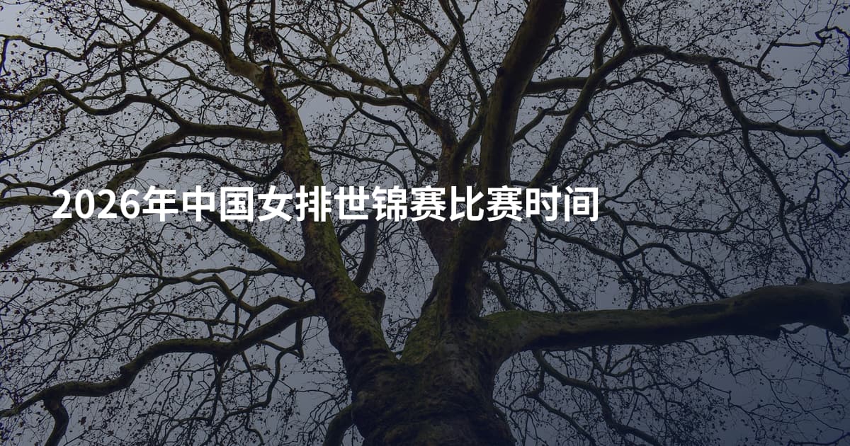 2026年中国女排世锦赛比赛时间