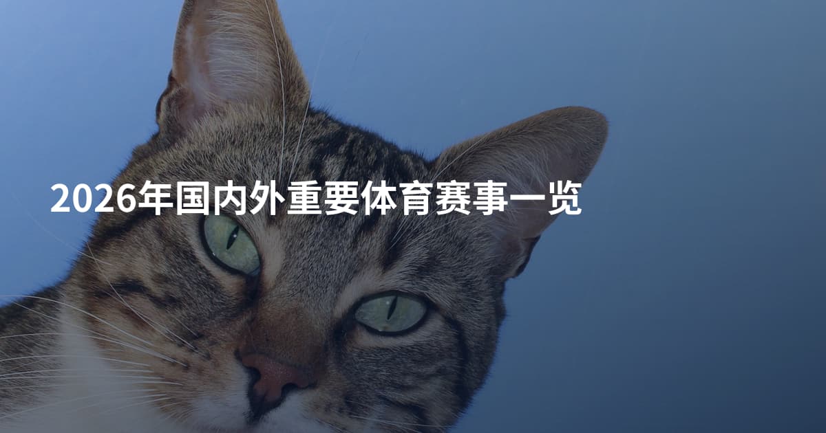2026年国内外重要体育赛事一览