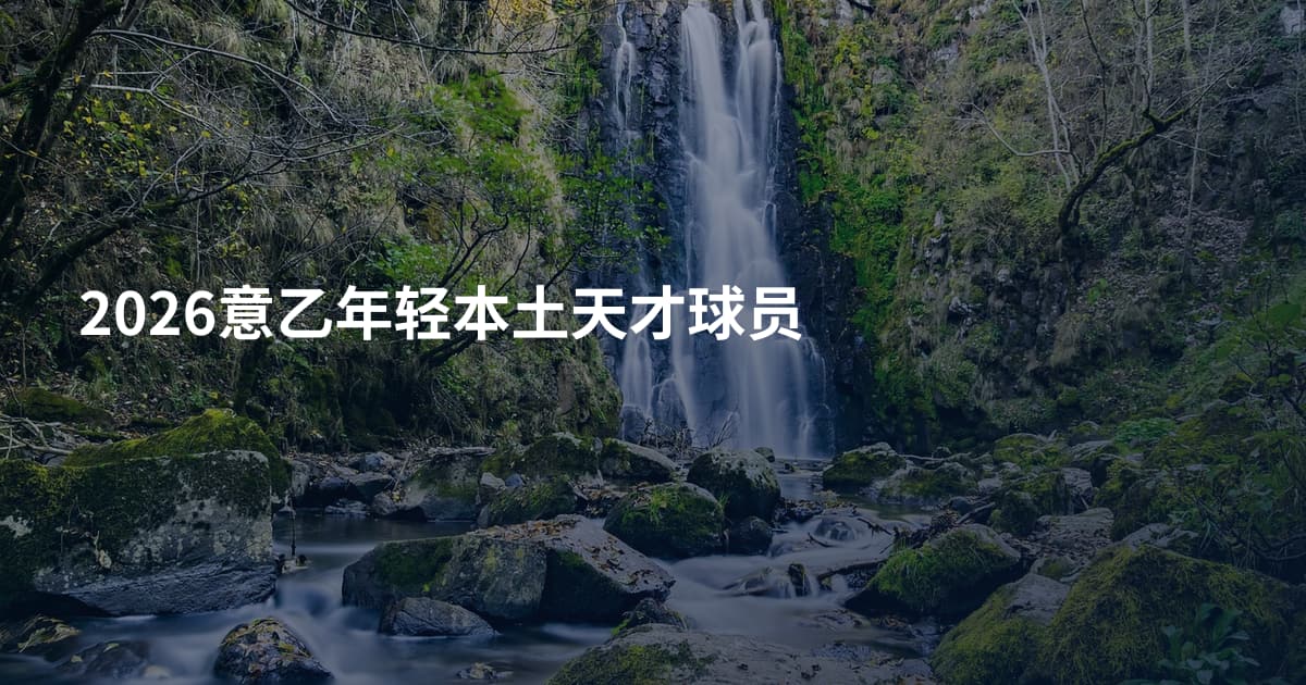 2026意乙年轻本土天才球员
