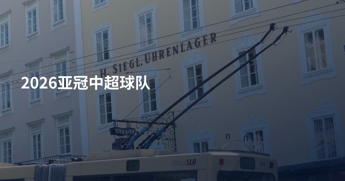 2026亚冠中超球队