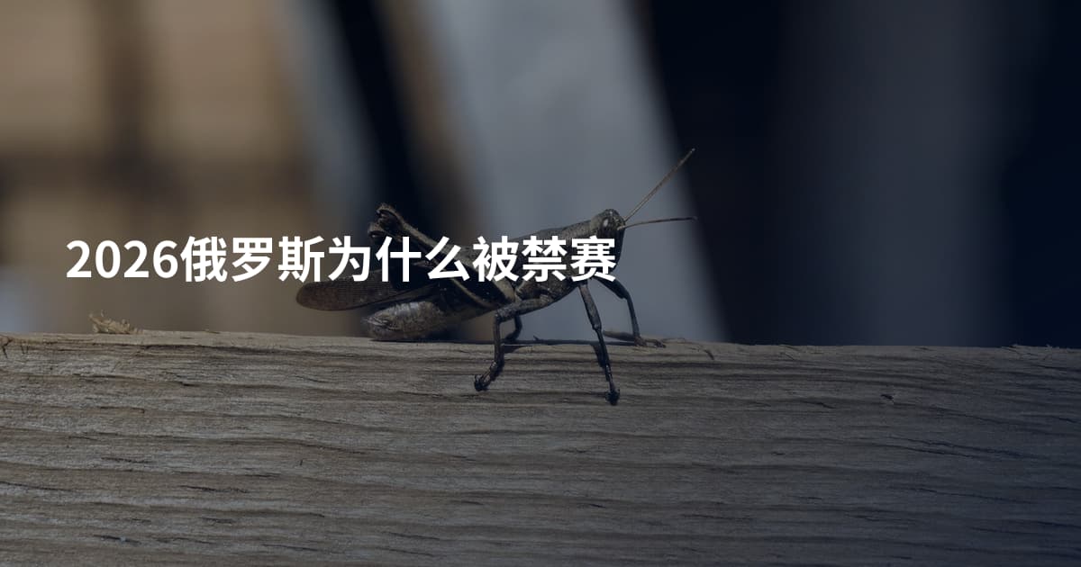 2026俄罗斯为什么被禁赛