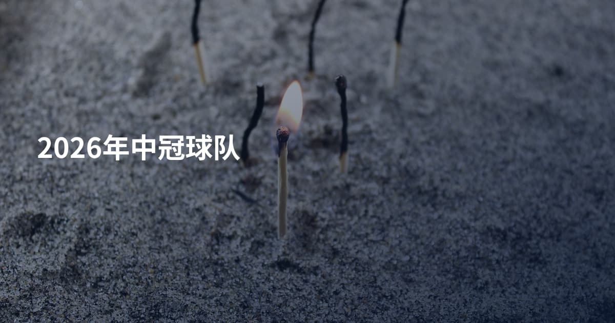2026年中冠球队