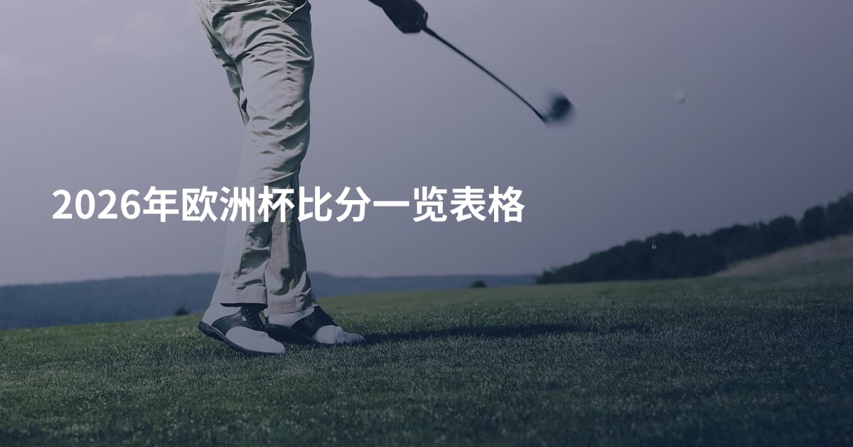 2026年欧洲杯比分一览表格