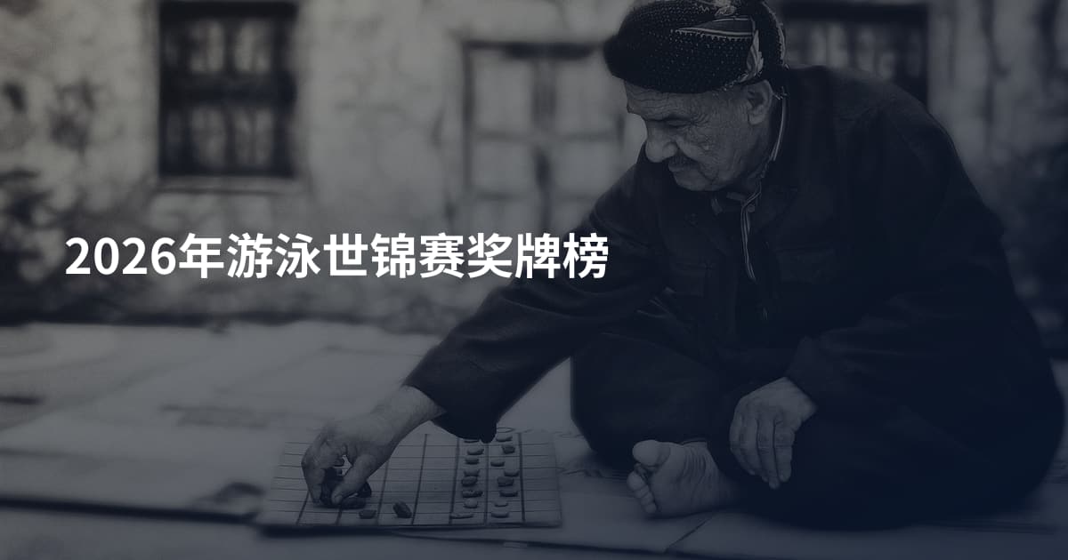 2026年游泳世锦赛奖牌榜