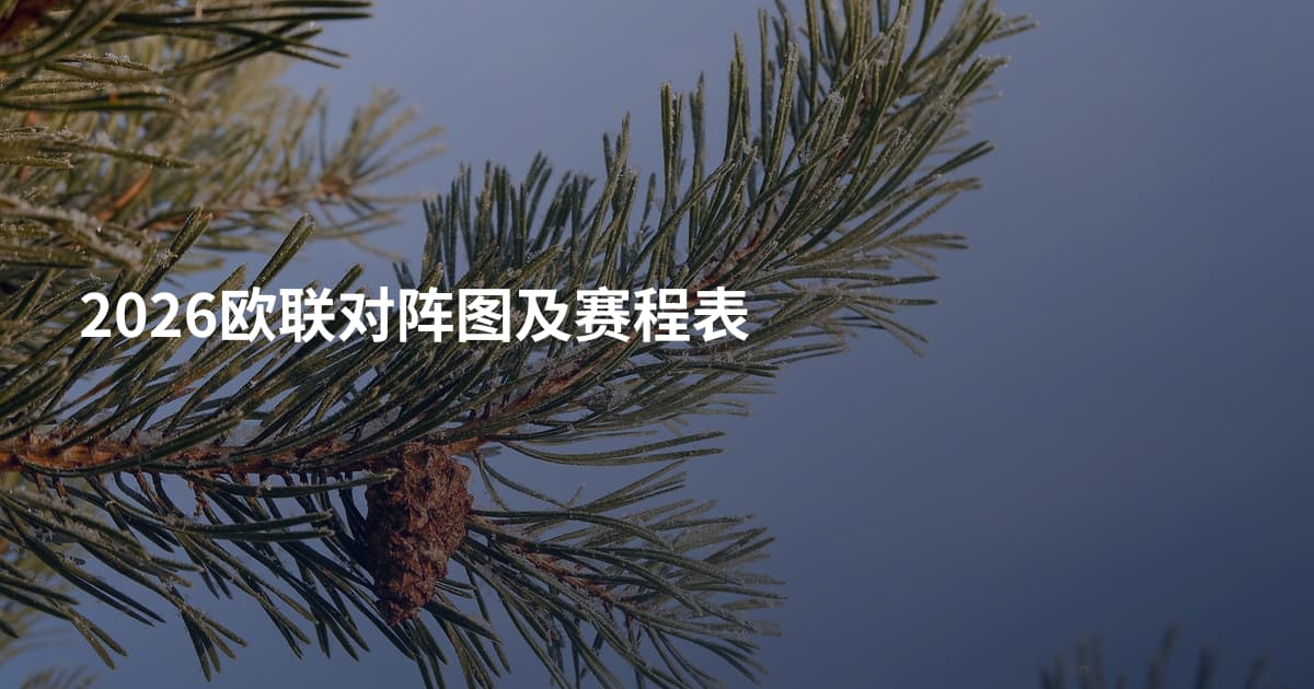 2026欧联对阵图及赛程表